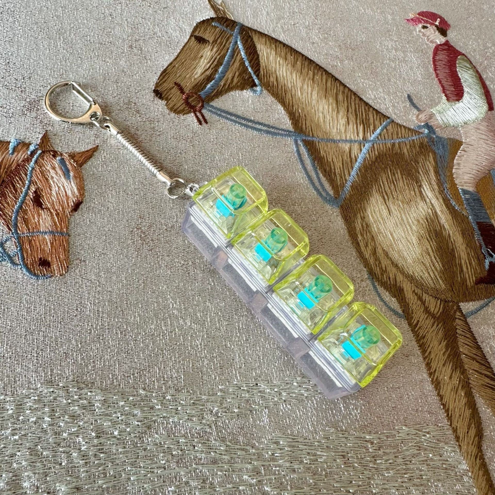 Decompression PC4 Key Mechanical Keyboard Keychain Decompression Vent Toy