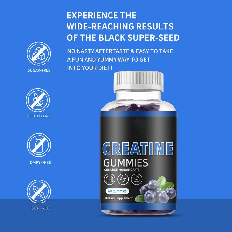 Creatine Gummies 60 Capsules Bottle