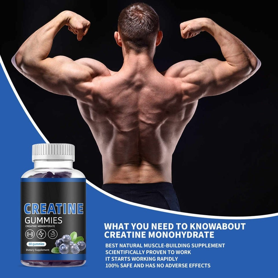 Creatine Gummies 60 Capsules Bottle